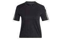 (TG. L) adidas Donna Train Essentials Train Cotton 3-Stripes Crop Tee, Black/Whi