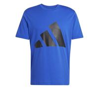 (TG. L) adidas Uomo Essentials Big Logo Single Jersey Tee, Team Royal Blue/Black
