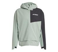 (TG. L) adidas Uomo Terrex Multi Soft shell Jacket, silver green/black, L - NUOV