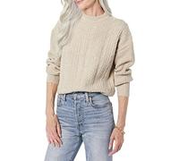 (TG. L) Amazon Essentials Maglione A Girocollo A Coste Moderno Morbido al Tatto