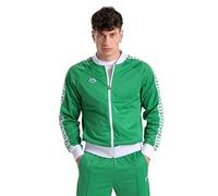 (TG. L) Arena Relax IV Team Jacket-Giacca Sportiva con Zip, Verde/Bianco/Verde d