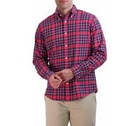 (TG. L) Brooks Brothers Camicia Sportiva da Uomo a Maniche Lunghe in Flanella, P