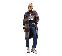(TG. L) Desigual ABRIG_Kiev, 2006 Dark Grey Cappotto, Black, L da Donna - NUOVO