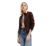 Desigual CHAQ_Las Vegas, 1000 White Cappotto PU, Donna