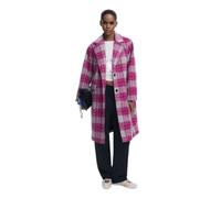 (TG. L) Desigual COAT_PINKCHECK, 3033 ROSA FLUOR, L - NUOVO
