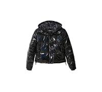 (TG. L) Desigual Padded_KIRKENES, 2002 Anthracite Cappotto Corto Imbottito, Blac