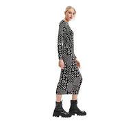 (TG. L) Desigual Vest_Florida NAN, Nero, L Donna - NUOVO