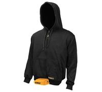 (TG. L) DEWALT Felpa con Cappuccio riscaldata DCHJ067B, Nero, L Unisex-Adulto -