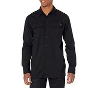 (TG. L) Dickies Camicia a Maniche Lunghe da Uomo Flex Ripstop Button-Down, Nero