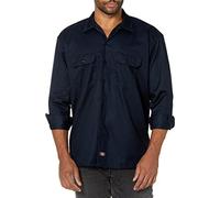 (TG. L) Dickies - Camicia a maniche lunghe uomo, Blu (Dark Navy), L - NUOVO