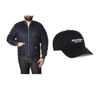 (TG. L) Dickies Giacca Trapuntata Diamond + Cappello In Twill - NUOVO