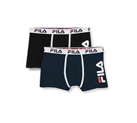 (TG. L) Fila Boxer Fi/1bc/Fu5040x2 Pantaloncino, NV, L (Pacco da 2) Uomo - NUOVO
