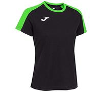 (TG. L) Joma Maglietta a Maniche Corte Eco Championship-Donna, Nero/Verde Fluo -