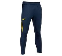 (TG. L) Joma Pantalone Lungo Uomo Championship VII Blu Navy Giallo - NUOVO