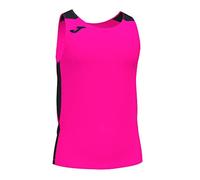 (TG. L) Joma102222.031.L Canotta Record II Rosa Fluo Nero - NUOVO
