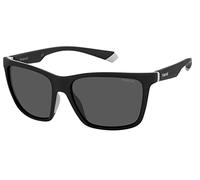 (TG. L) Polaroid PLD 2126/s Sunglasses, 08A/M9 Black Grey, L Men's - NUOVO