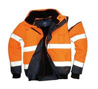 (TG. L) Portwest C465ONRL Bomber Bicolore Alta Visibilit 3 in 1, Arancione/Blu