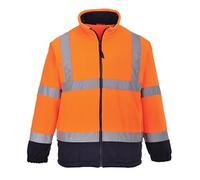 (TG. L) Portwest F301ONRL Pile ad Alta Visibilit , Arancione/Blu, L - NUOVO