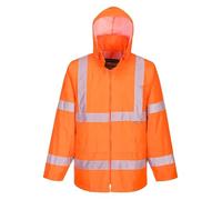 (TG. L) Portwest H440 Giacca Da Pioggia Hi-Vis Impermeabile Leggera Per Uomo Ara