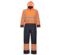(TG. L) Portwest S485 Tuta Bicolore- Foderata Inserti in Contrasto Polsini Inter
