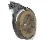 (TG. L) Shimano SH1020,Filo Freno Y80098551, Argento, Pacco da 100 Pezzi - NUOVO