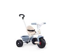(TG. L) Smoby - Triciclo Be Fun Blu - Bicicletta da bambino da 15 mesi - Canna g
