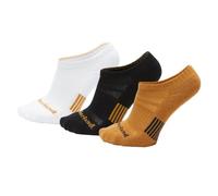 (TG. L) Timberland 3pp New Market Double Logo Half Cushion No Show Calzini, Mult