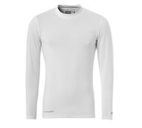 (TG. L) uhlsport, Maglietta Tecnica LA Uomo, Bianco (Weiß), L - NUOVO