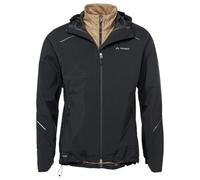 (TG. L) VAUDE Giacca da Uomo Yaras 3 in 1 Doppia, Nero/Avena - NUOVO