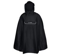(TG. L) VAUDE Valdipino Poncho, Nero-Black Uni, L Unisex-Adulto - NUOVO