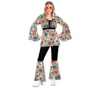 (TG. L) W WIDMANN MILANO Party Fashion - Costume 60s Hippie Style, Reggae, Flowe
