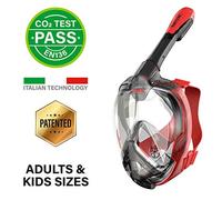 (TG. L/XL) SEAC Unica, Maschera Subacquea Integrale per Snorkeling Full Face 180
