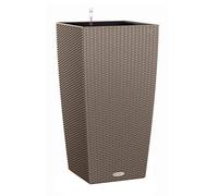 (TG. L40 W40 H75 cm) Lechuza Cubico Cottage 40 - Fioriera autoirrigante, grande,