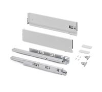 (TG. L400mm) Emuca - Kit cassetto per cucina o bagno con regolazione 3D, altezza