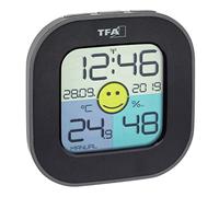 (TG. L95 x B30 x H125 mm) TFA Dostmann - Termoigrometro digitale FUN, con orolog