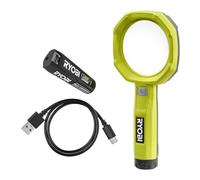 (TG. Lampes) RYOBI - Lente d'ingrandimento illuminata 4V USB al litio - 2 intens