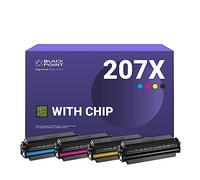 (TG. Large) [CON CHIP] Set di 4 Cartucce Toner per HP 207X HP 207A W2210X W2210A