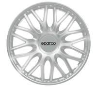 (TG. large) Sparco Spc1396Sv Set Copricerchi 4 Pezzi Roma 13 Pollici Argento, Si