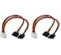 (TG. LP4 a 2x Sata Power (Confezione da 2)) StarTech.com Cavo Adattatore LP4 di