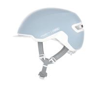 (TG. M (54-58 cm)) ABUS Urban Helmet HUD-Y - con luce posteriore a LED magnetica