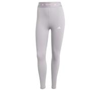 (TG. M) adidas Donna TECHFIT 7/8 Leggings, GLORY GREY F20, M - NUOVO