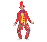 (TG. M) amscan Colorato Clown Medio Set Costume, Multi, M (Pacco da 5) Uomo - NU