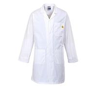 (TG. M) Anti Static Coat, colorWhite talla Medium - NUOVO
