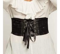 (TG. M) Boland 81033 - Corsetto pirata nero, taglia M/L, stretch, cintura larga