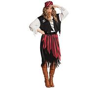 (TG. M) Boland- Piratessa Suzy Costume Donna per Adulti, Bianco/Rosso/Nero, M, 8