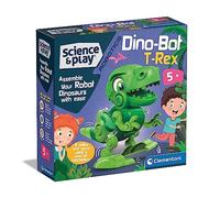 (TG. M) Clementoni- Science & Play Robotics-Dino Bot T-Rex-Robot Assemblare, Din