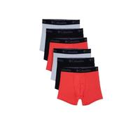 (TG. M) Columbia Boxer in Poliestere e Spandex, Confezione da 6 Corti, Multi, M