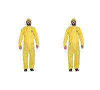 (TG. M (Confezione da 2)) Ansell AlphaTec 2300 Modello 132, Tuta Integrale con C