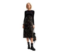 (TG. M) Desigual Abito da Donna a Maniche Lunghe NAN, Nero, M - NUOVO