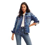 (TG. M) Desigual Jacket_savanha Giacca da Donna, Blu, M - NUOVO
